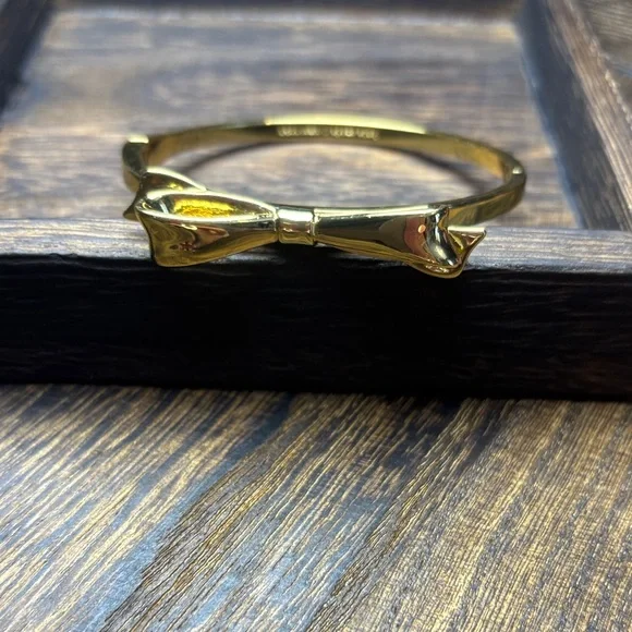 kate spade Gold Bow Bangle Bracelet - Picture 2 of 10